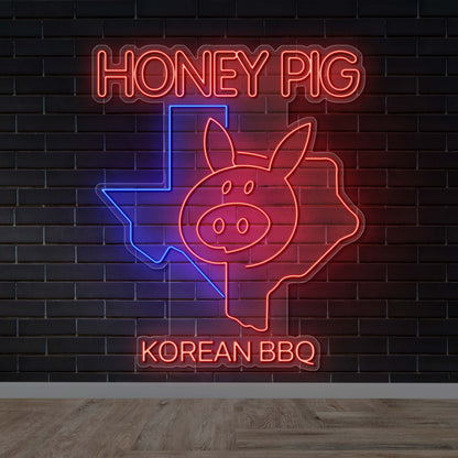 HONEY PIG - Premium Neon Artwork