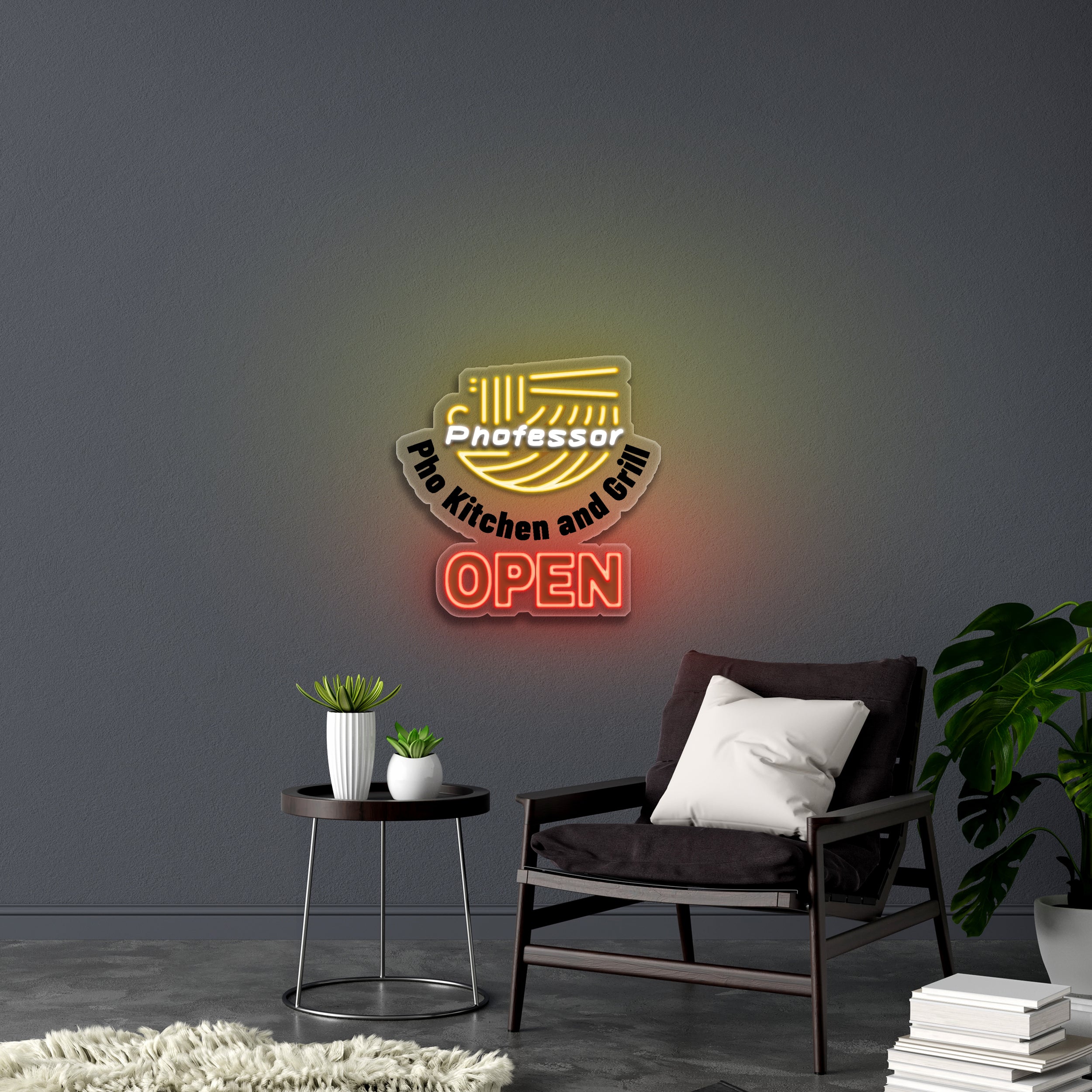Phofessor OPEN - Premium Neon Artwork