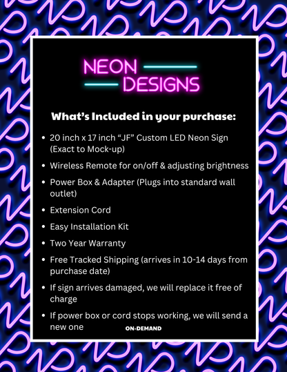 JF - Premium Neon Artwork