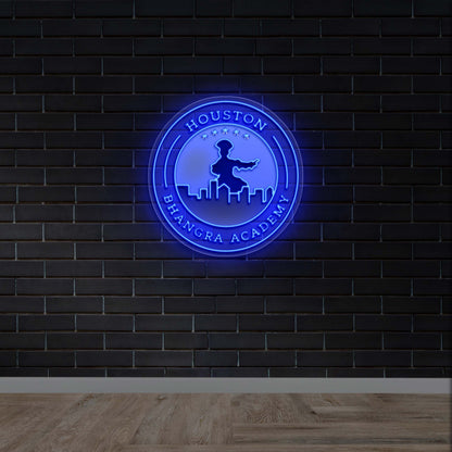 HOUSTON BHANGRA ACADEMY - Premium Neon Artwork