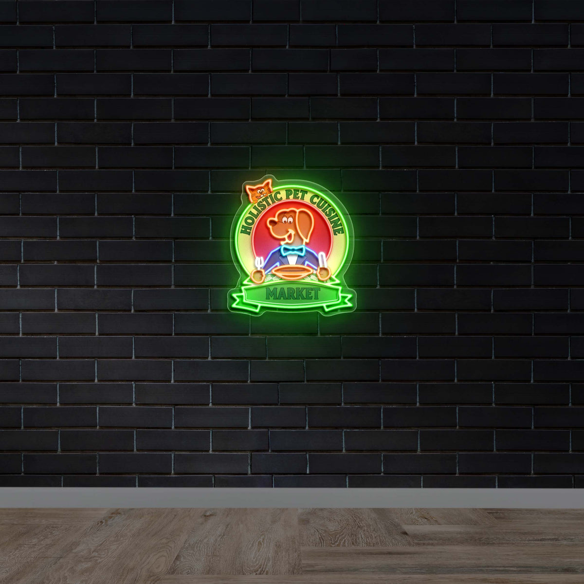 Holistic Pet Cuisine Market - Premium Neon Artwork