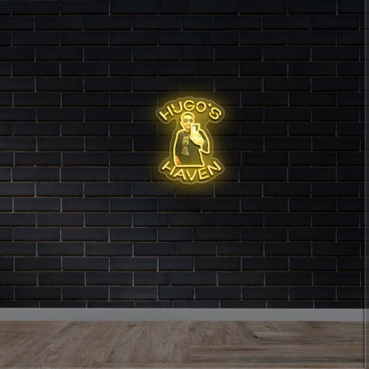 HUGO'S HAVEN - Premium Neon Artwork