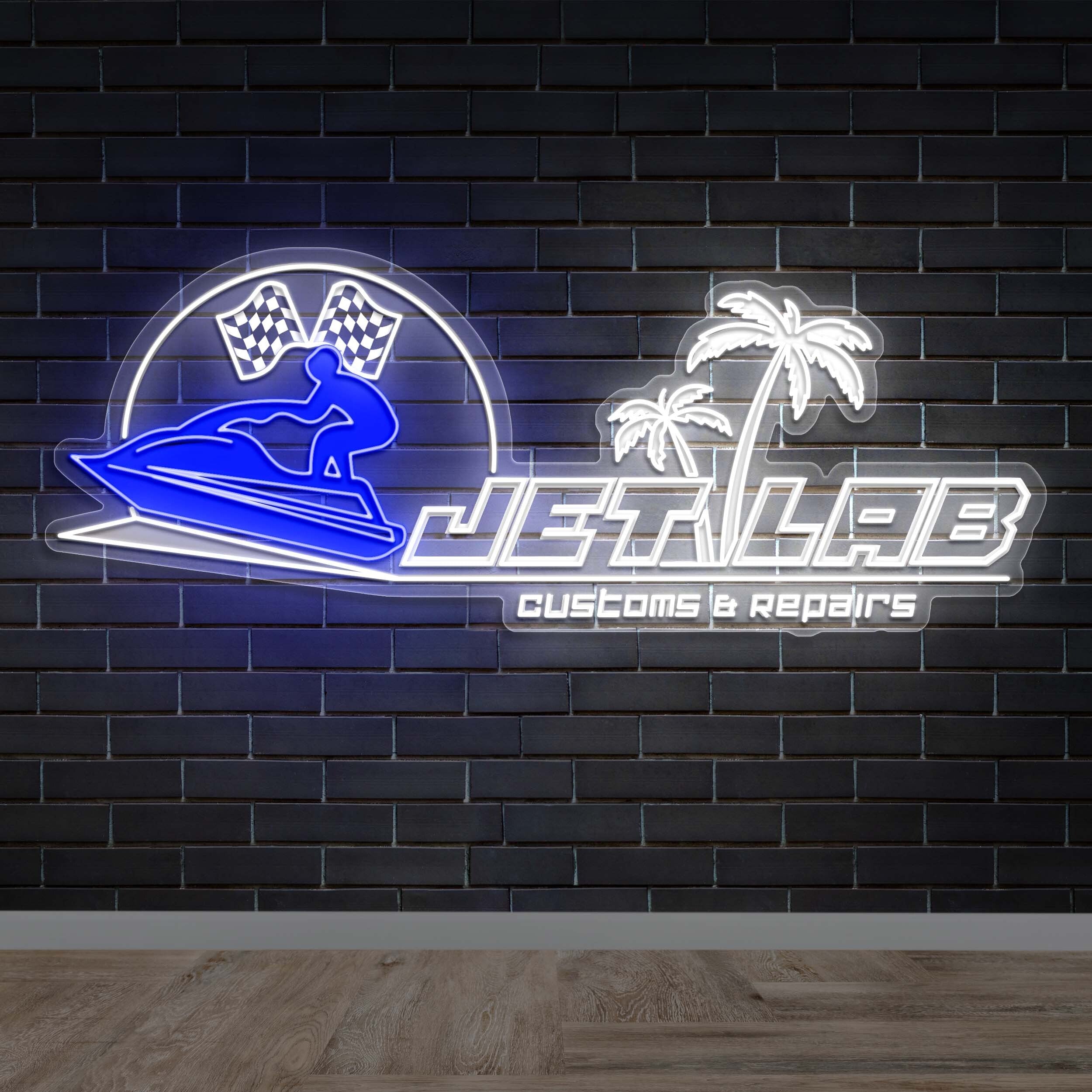 JET LAB - Premium Neon Artwork