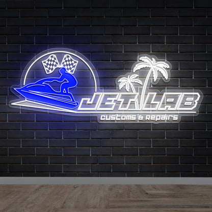 JET LAB - Premium Neon Artwork