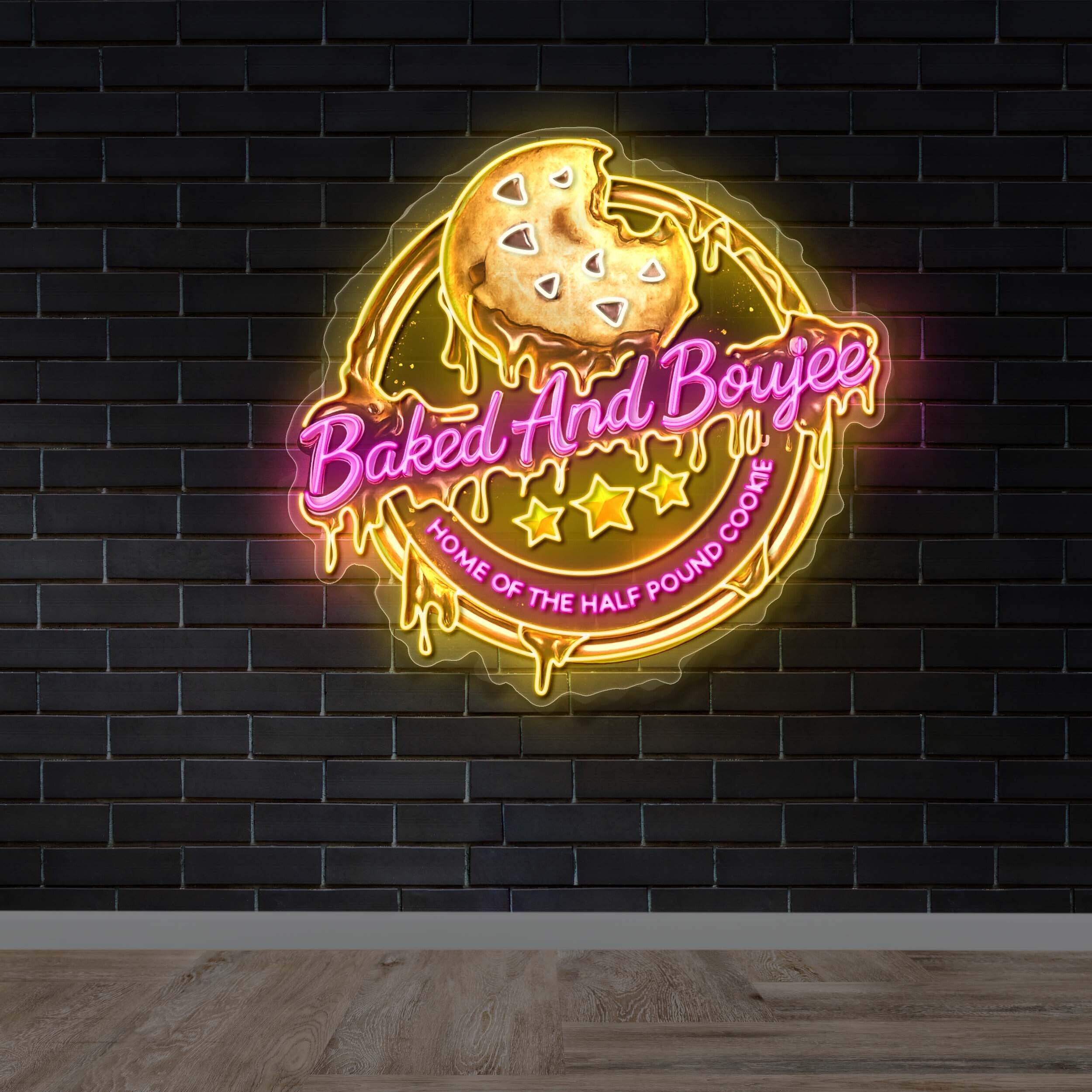 Baked And Boujee - Premium Neon Artwork