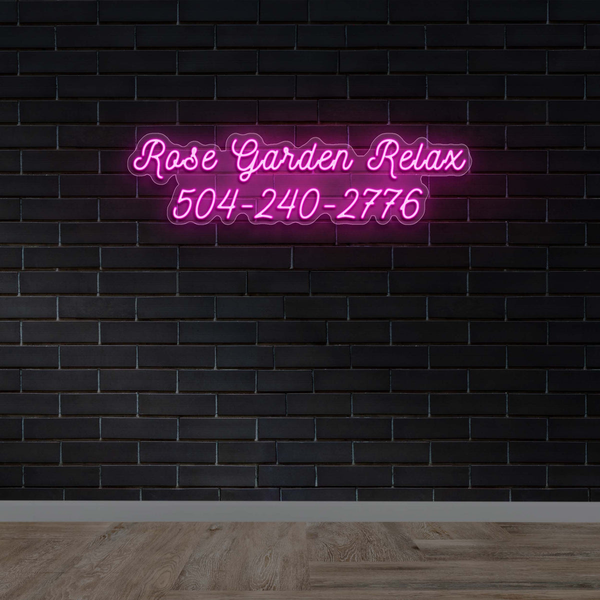 Rose Garden Relax - Premium Neon Artwork
