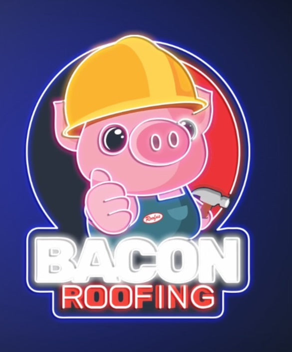 Bacon Roofing - Premium Neon Artwork