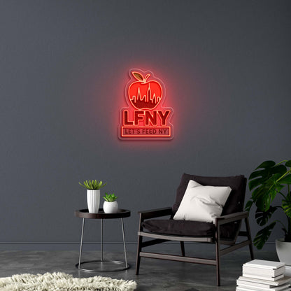 LFNY Let's Feed NY - Premium Neon Artwork