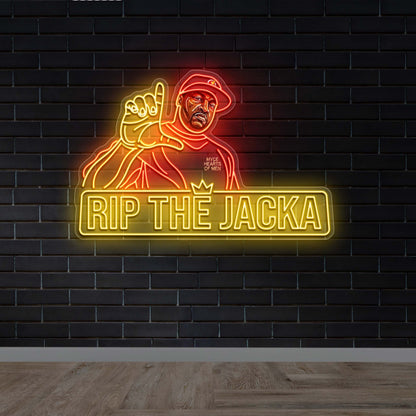 RIP THE JACKA - Premium Neon Artwork