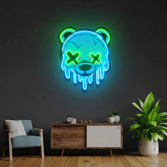 Toxic Bear - Premium Neon Artwork