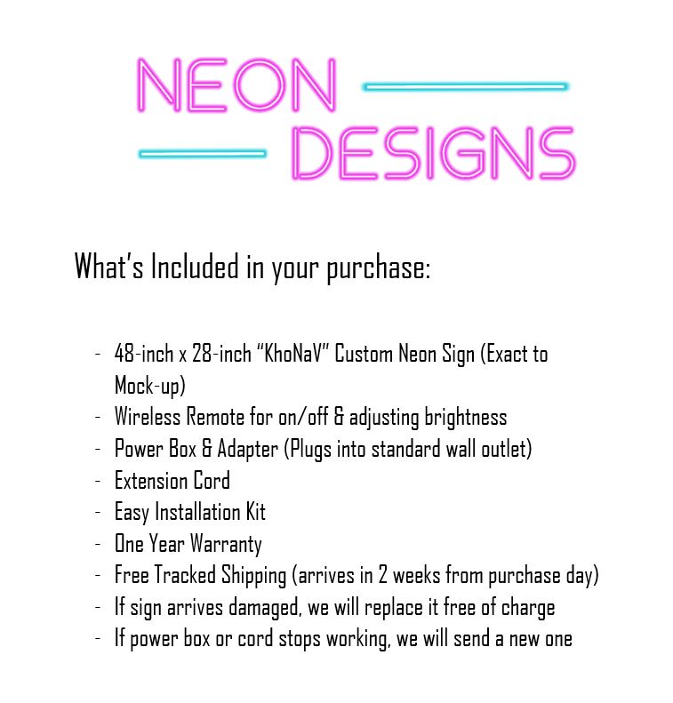 KhoNaV - Premium Neon Artwork