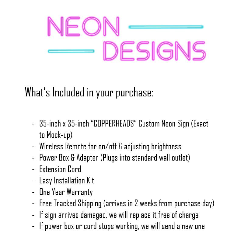 COPPERHEADS - Premium Neon Artwork