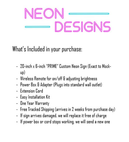 PRIME - Premium Neon Artwork