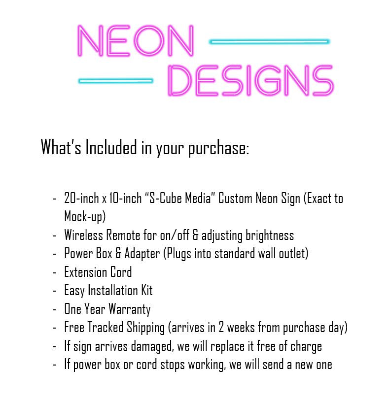 S-Cube Media - Premium Neon Artwork