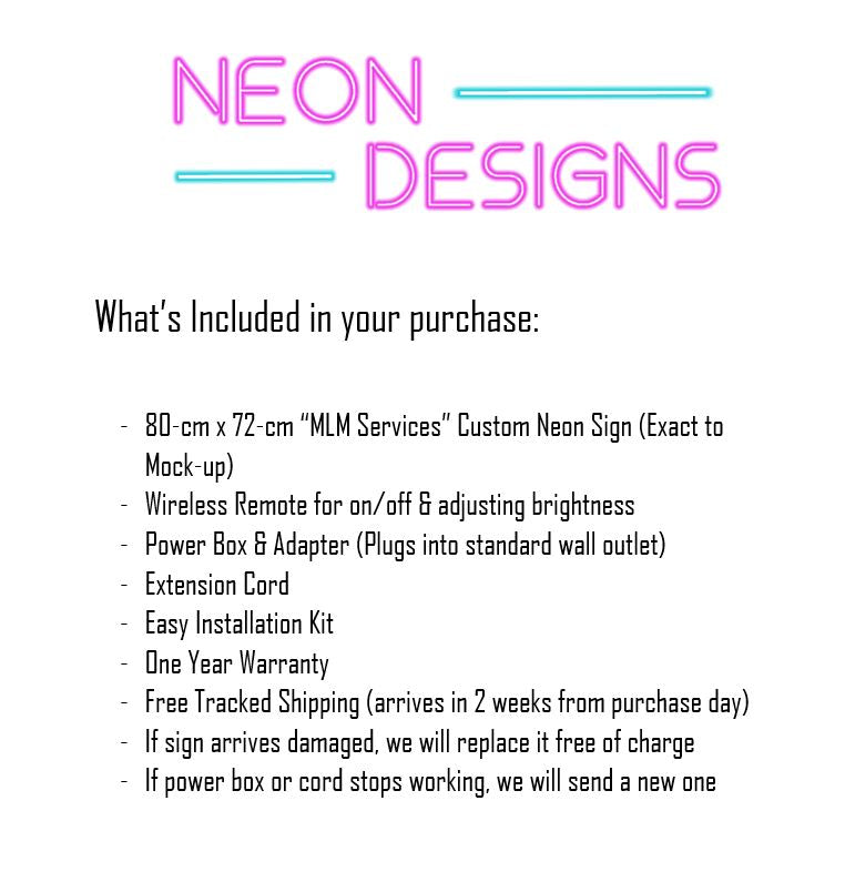 MLM Services - Premium Neon Artwork