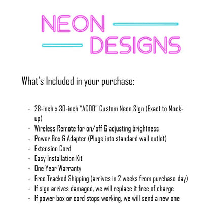 ACOB - Premium Neon Artwork