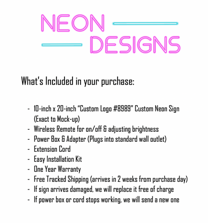 Custom Logo #8989 - Premium Neon Artwork