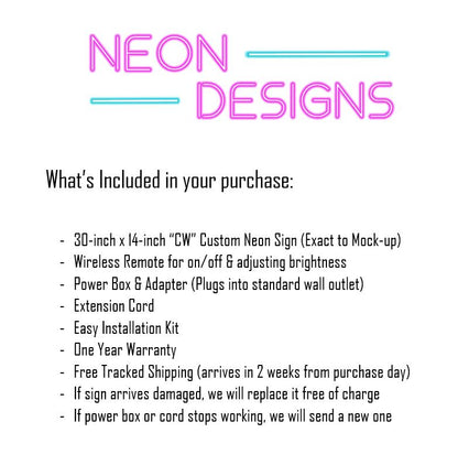 CW - Premium Neon Artwork
