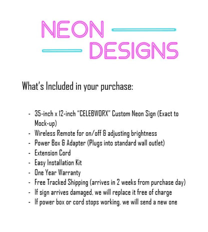 CELEBWORX - Premium Neon Artwork