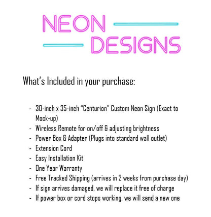 Centurion - Premium Neon Artwork