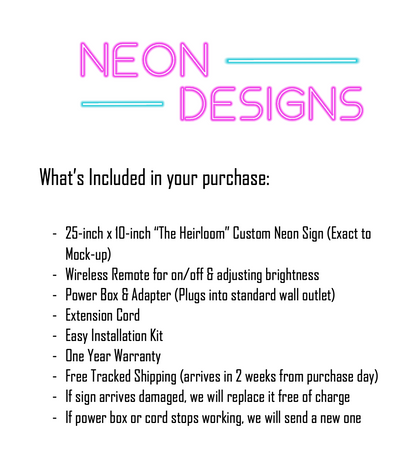 The Heirloom - Premium Neon Artwork