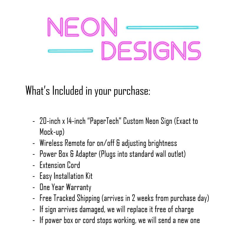 PaperTech - Premium Neon Artwork
