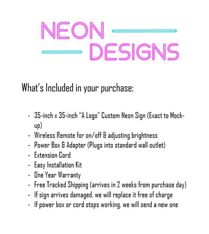 A Logo - Premium Neon Artwork