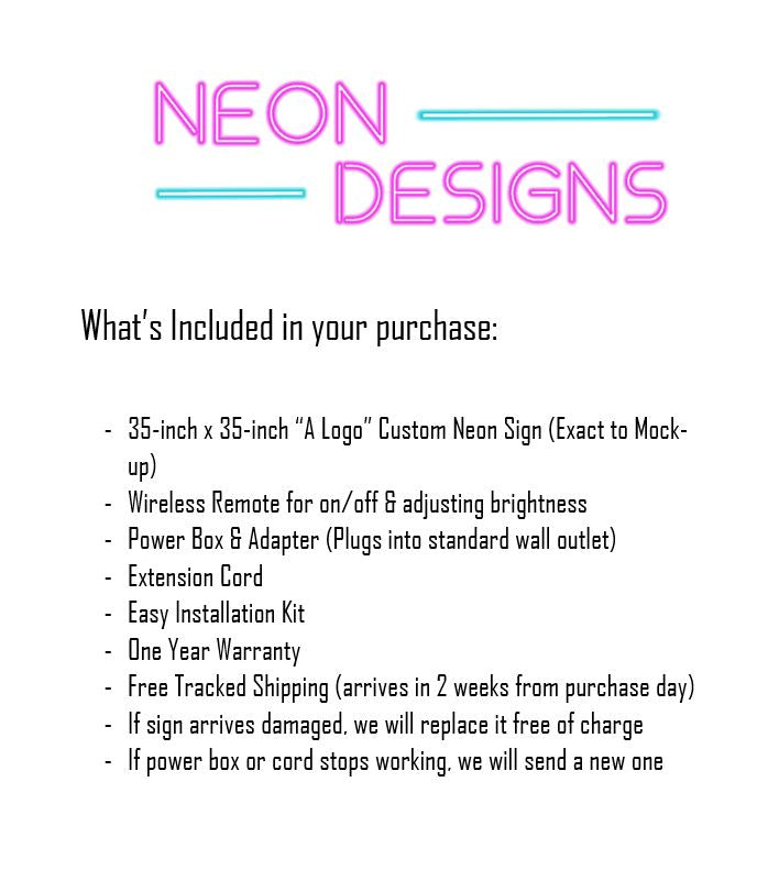 A Logo - Premium Neon Artwork