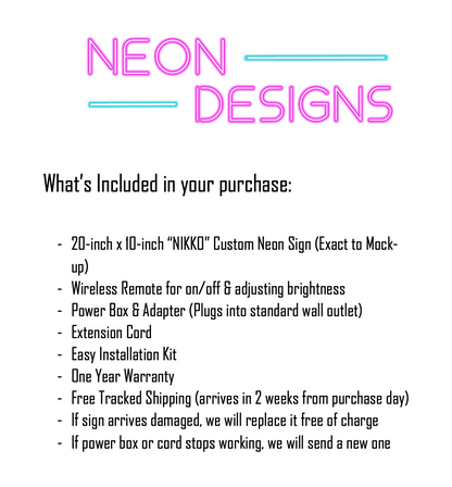 NIKKO - Premium Neon Artwork