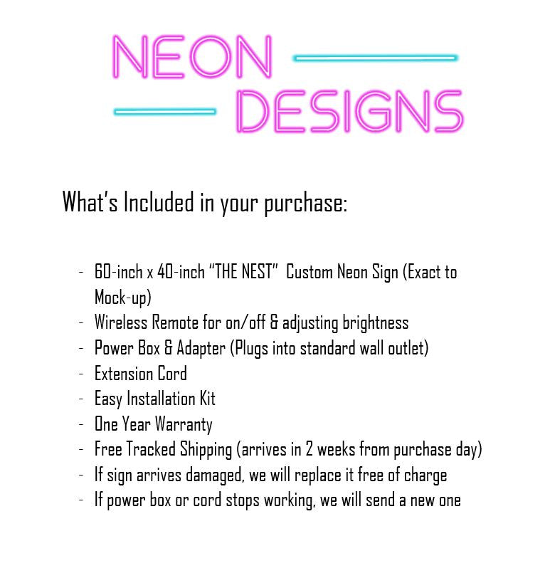 THE NEST - Premium Neon Artwork