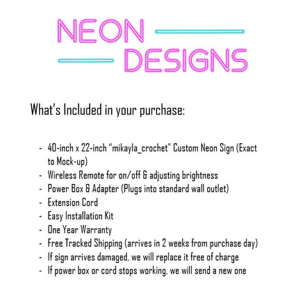 mikayla_crochet - Premium Neon Artwork