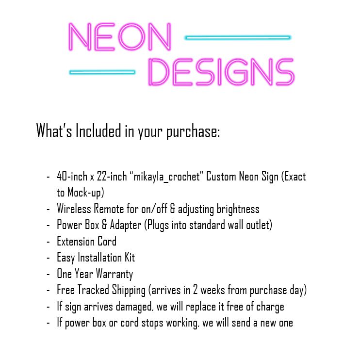 mikayla_crochet - Premium Neon Artwork