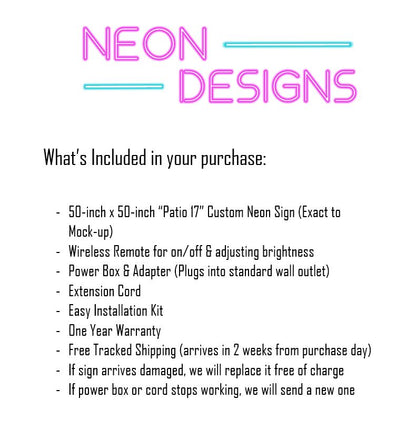 Patio 17 - Premium Neon Artwork