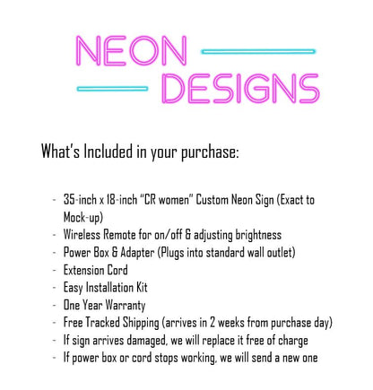 CR women - Premium Neon Artwork
