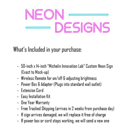 Michelin Innovation Lab - Premium Neon Artwork