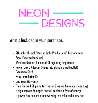 Making Light Productions - Premium Neon Artwork