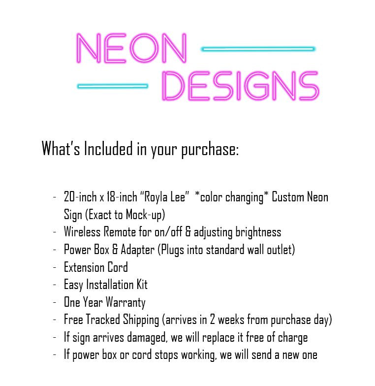 Royla Lee - Premium Neon Artwork