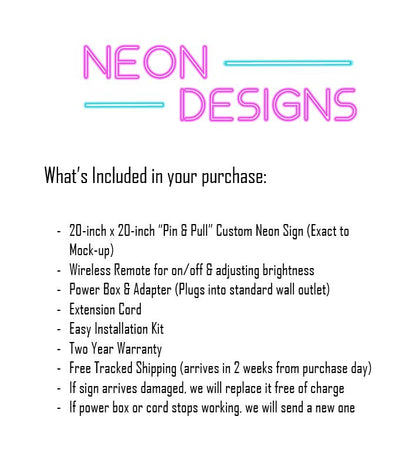 Pin & Pull - Premium Neon Artwork