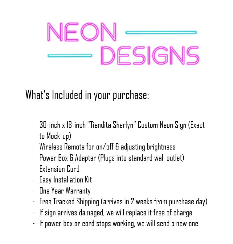 Tiendita Sherlyn - Premium Neon Artwork
