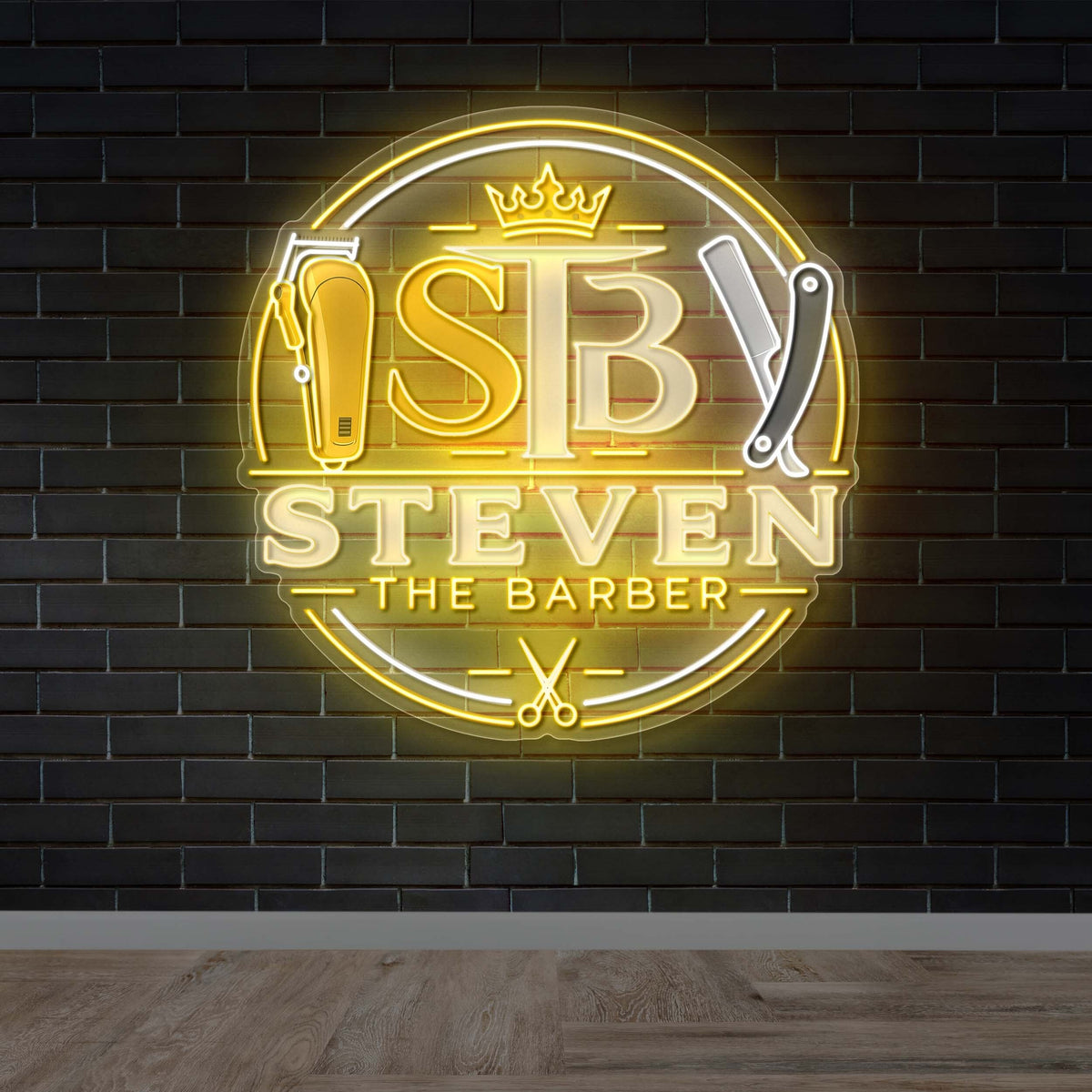 Steven The Barber - Premium Neon Artwork