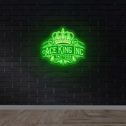 Ace King Inc Tattoos - Premium Neon Artwork