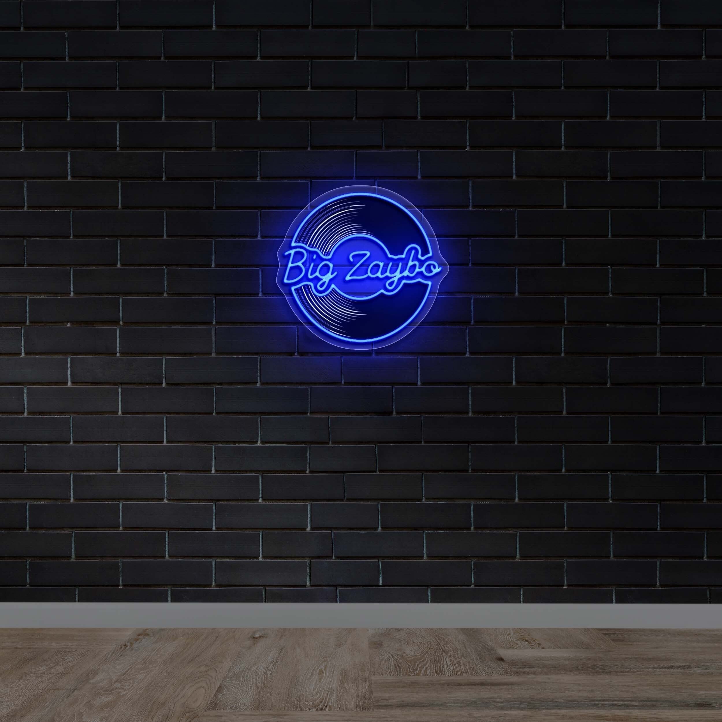 Big Zaybo Music Logo - Premium Neon Artwork