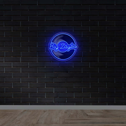 Big Zaybo Music Logo - Premium Neon Artwork