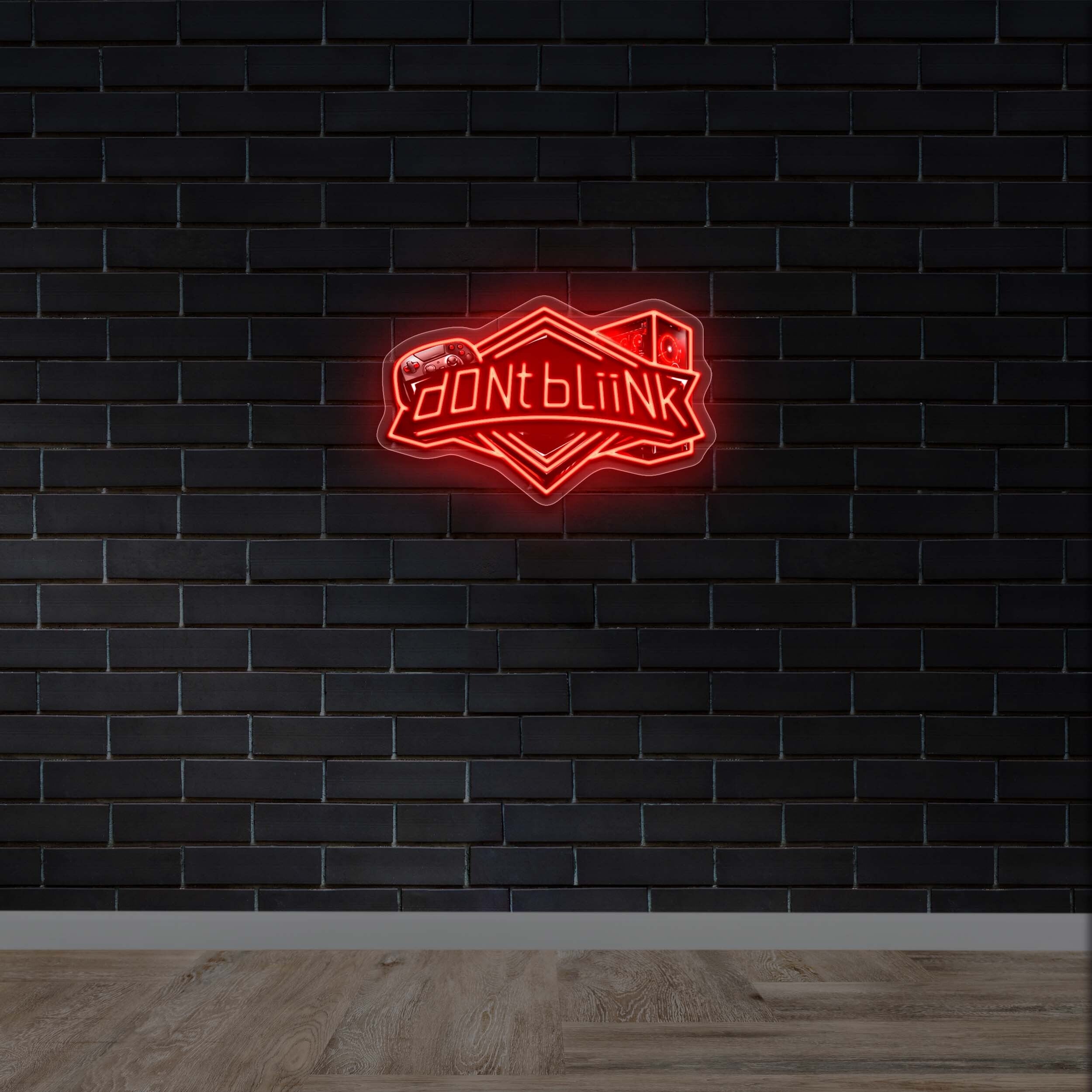 don't bliink - Premium Neon Artwork