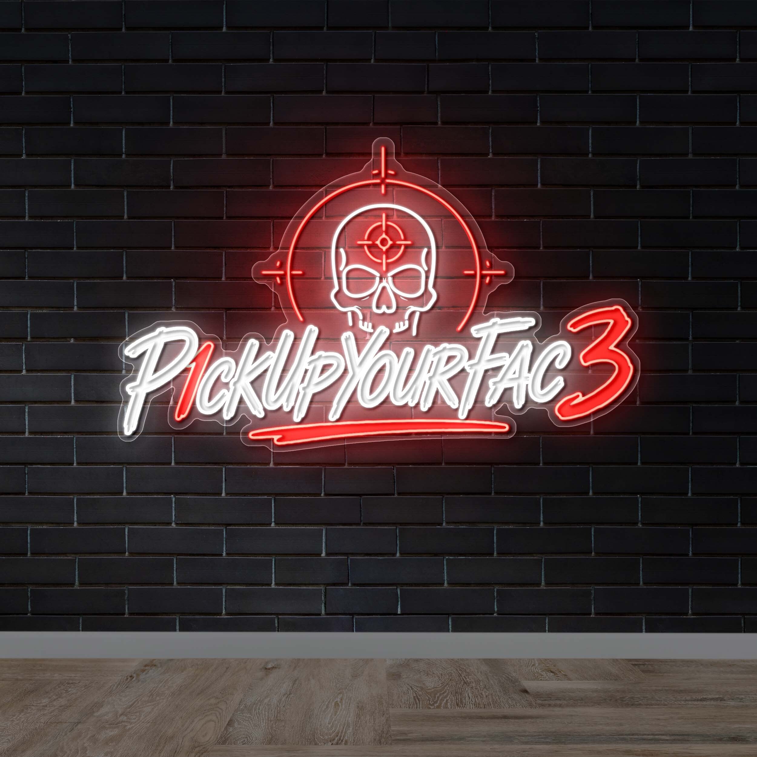 P1ckUpYourFac3 | 2nd Version - Premium Neon Artwork