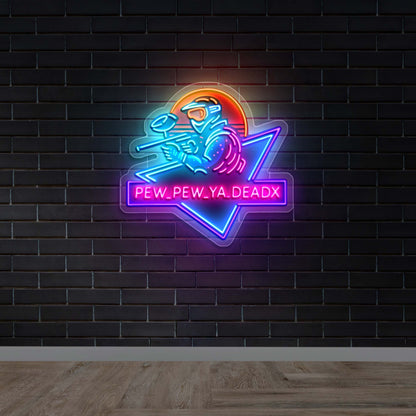 Pew_Pew_Ya_DeadX - Premium Neon Artwork
