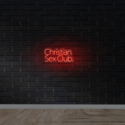 Christian Sex Club - Premium Neon Artwork