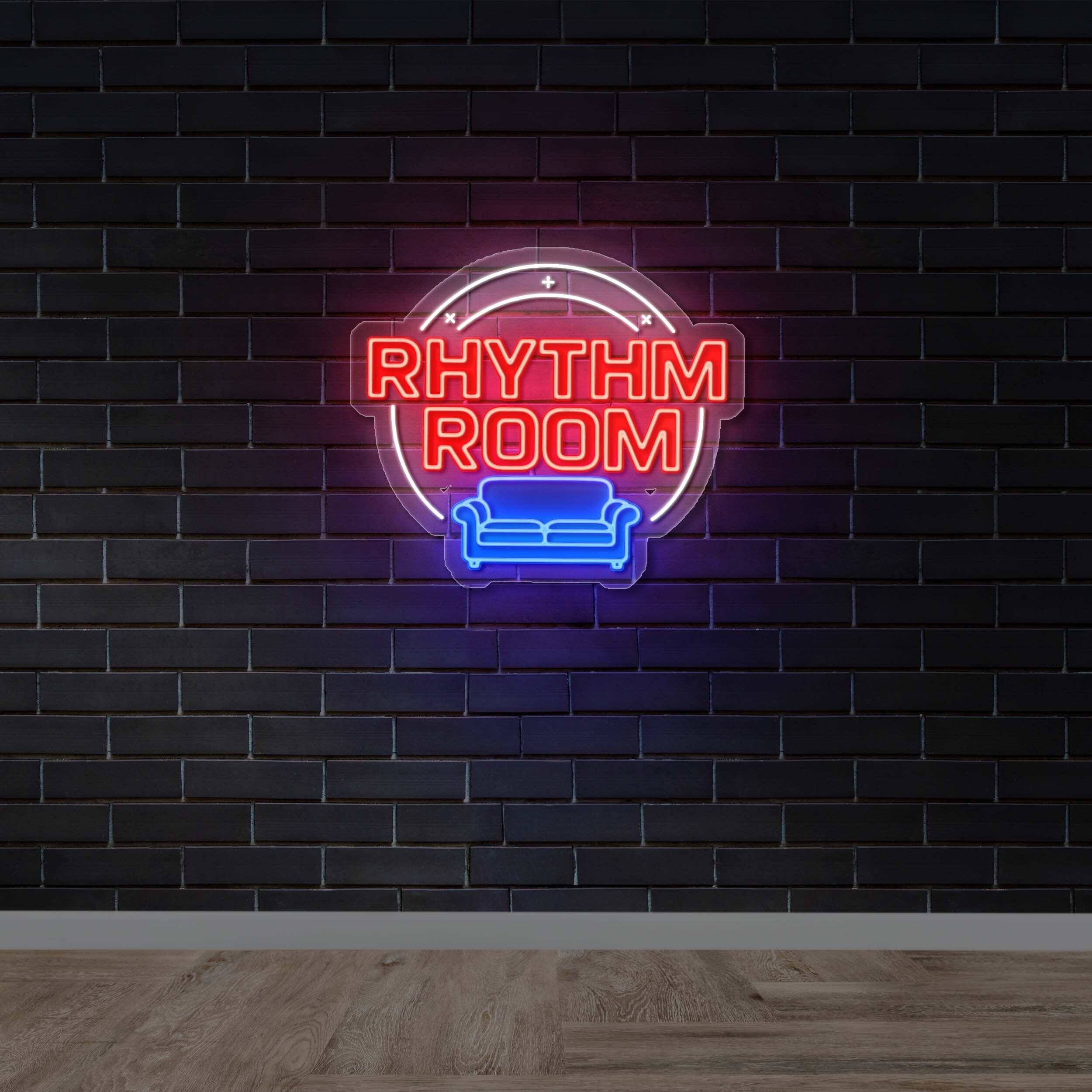 RHYTHM ROOM - Premium Neon Artwork