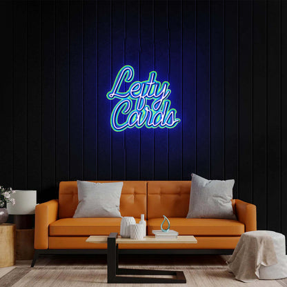 Lefty Cards - Premium Neon Artwork
