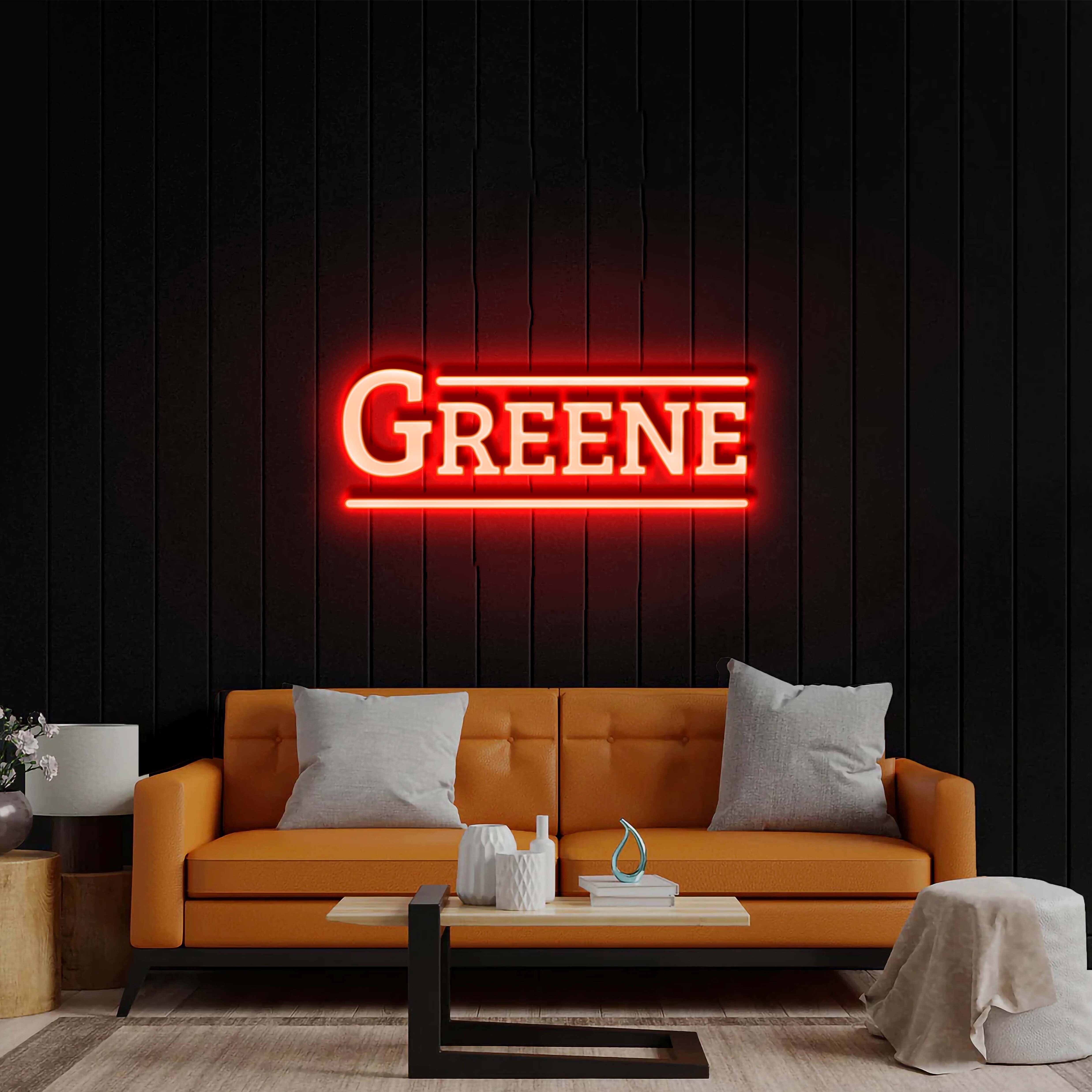 GREENE - Premium Neon Artwork